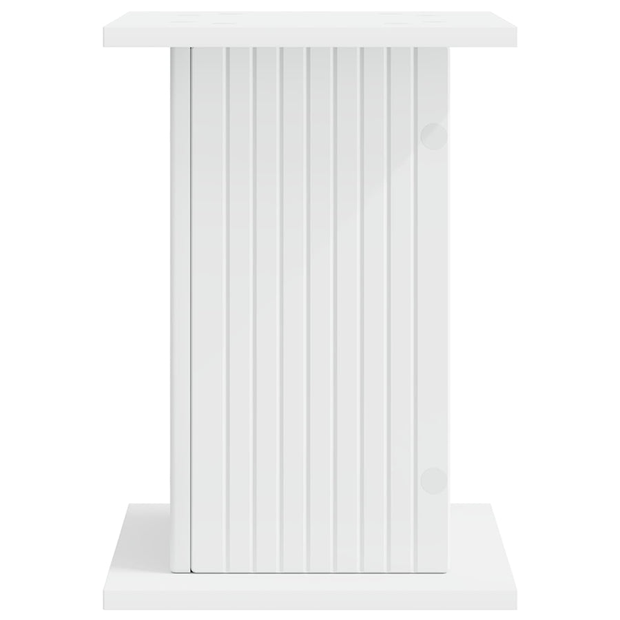 Plantenstandaard 2 pcs Wit 30,5 x 30 x 43 cm Bewerkt hout