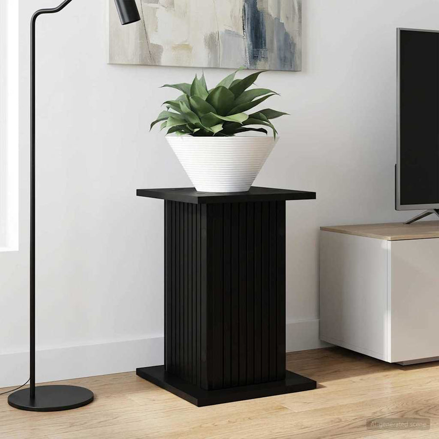 Plantenstandaard 2 pcs Zwart 30,5 x 30 x 43 cm Bewerkt hout