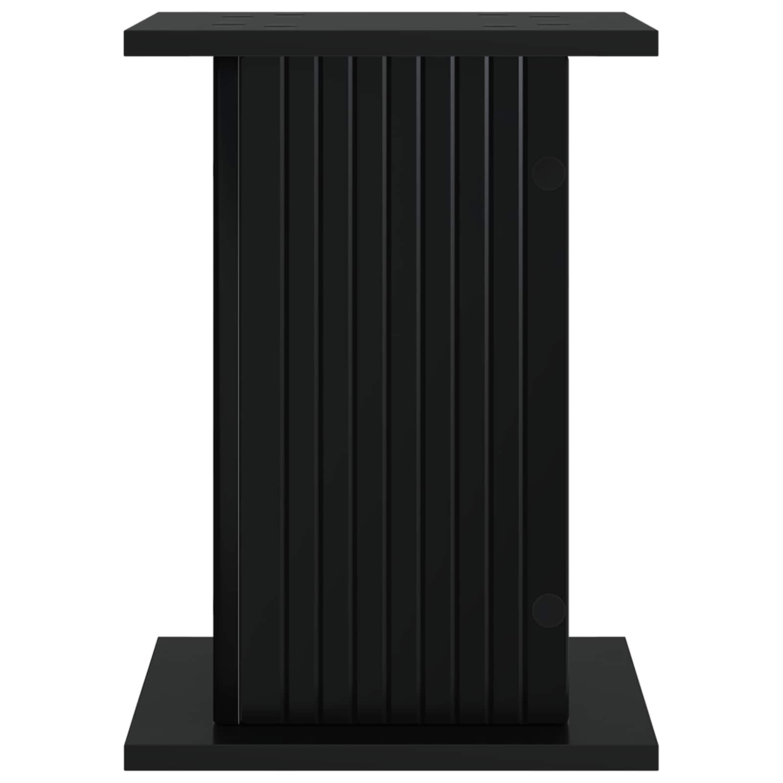 Plantenstandaard 2 pcs Zwart 30,5 x 30 x 43 cm Bewerkt hout