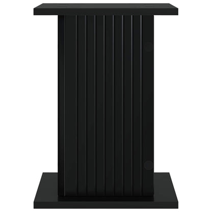 Plantenstandaard 2 pcs Zwart 30,5 x 30 x 43 cm Bewerkt hout