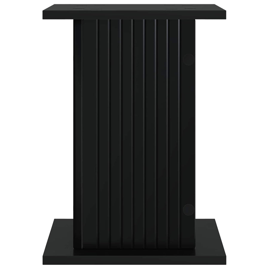 Plantenstandaard 2 pcs Zwart 30,5 x 30 x 43 cm Bewerkt hout