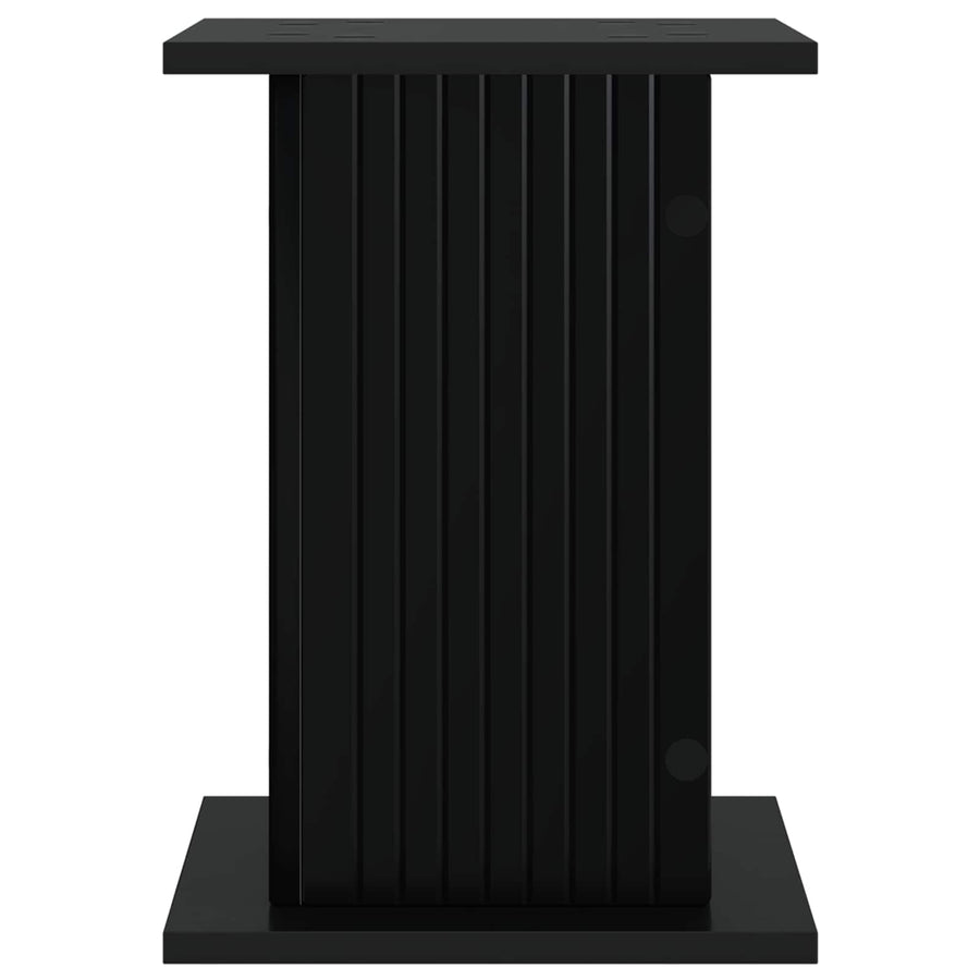 Plantenstandaard 2 pcs Zwart 30,5 x 30 x 43 cm Bewerkt hout