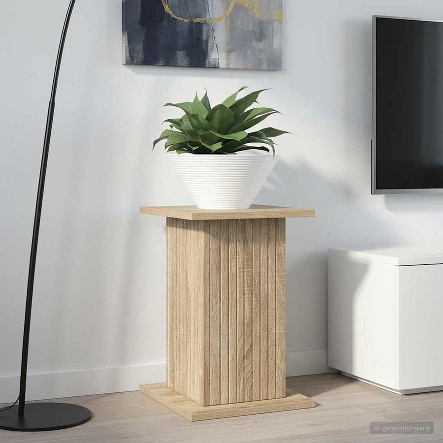 Plantenstandaard Sonoma Eiken 30,5 x 30 x 43 cm Bewerkt hout