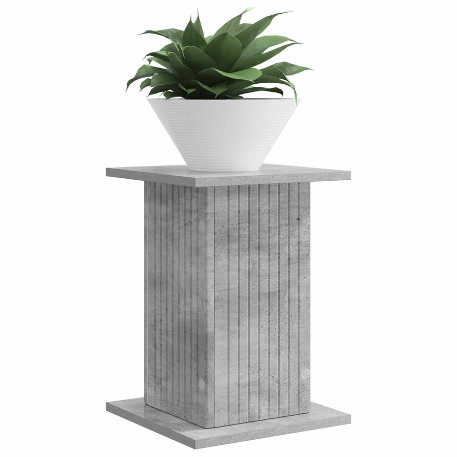 Plantenstandaard Betongrijs 30,5 x 30 x 43 cm Bewerkt hout