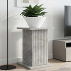 Plant Stand 2 pcs Concrete Grey 30.5 x 30 x 43 cm