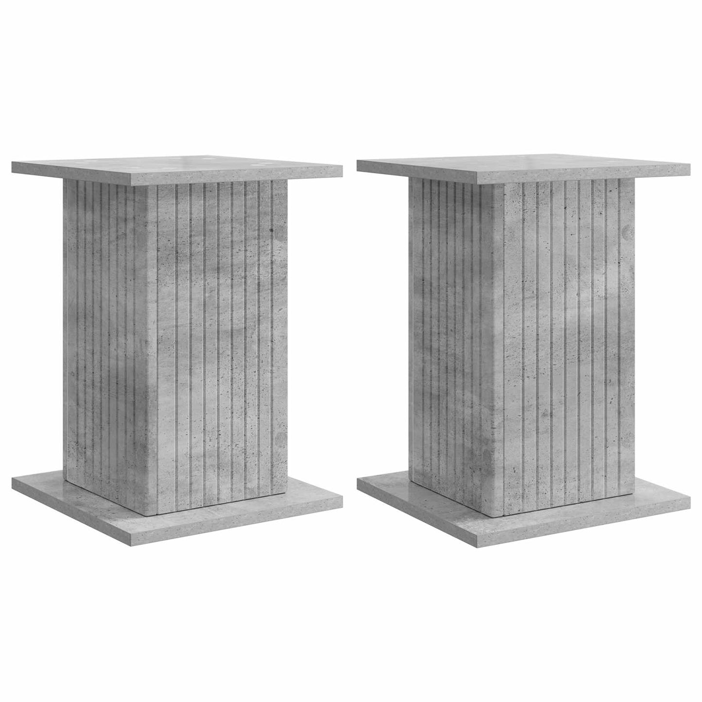 Plantenstandaard 2 pcs Betongrijs 30,5 x 30 x 43 cm