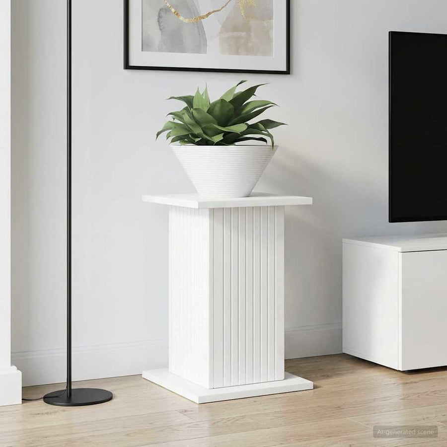 Plantenstandaard 2 pcs Hoogglans Wit 30,5 x 30 x 43 cm