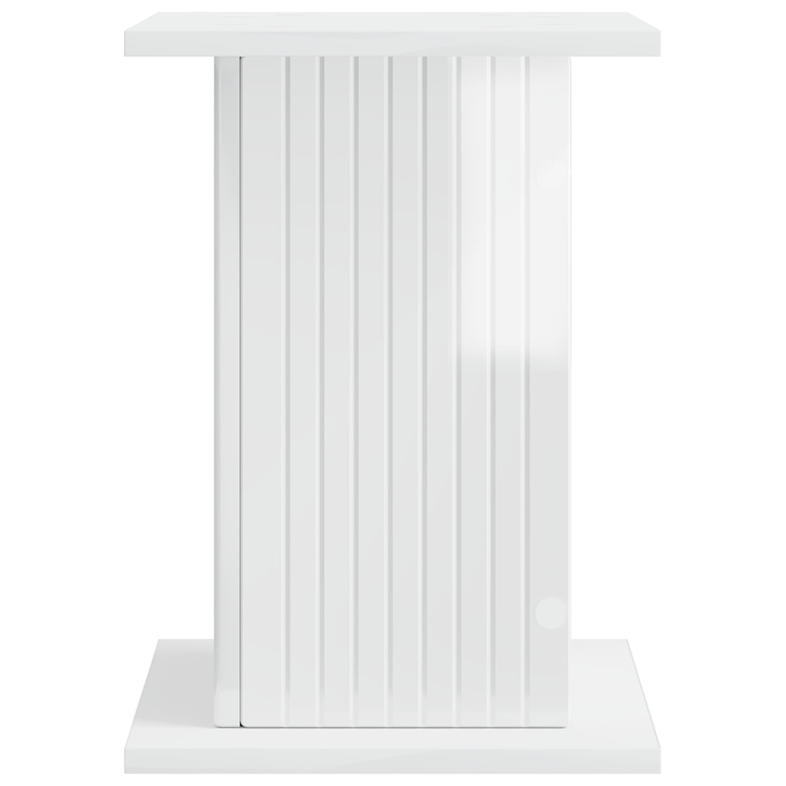 Plantenstandaard 2 pcs Hoogglans Wit 30,5 x 30 x 43 cm