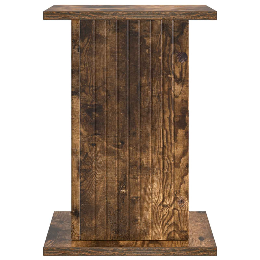 Plantenstandaard Gerookt eiken 30,5 x 30 x 43 cm Bewerkt hout