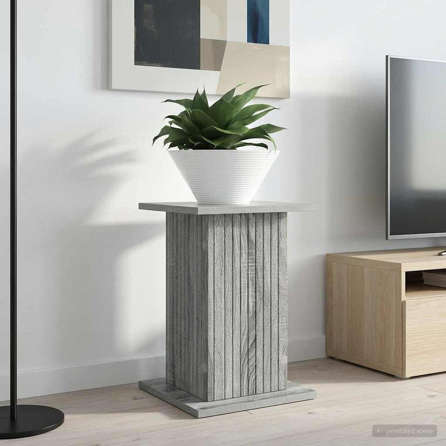 Plantenstandaard 2 pcs Grijs sonoma 30,5 x 30 x 43 cm