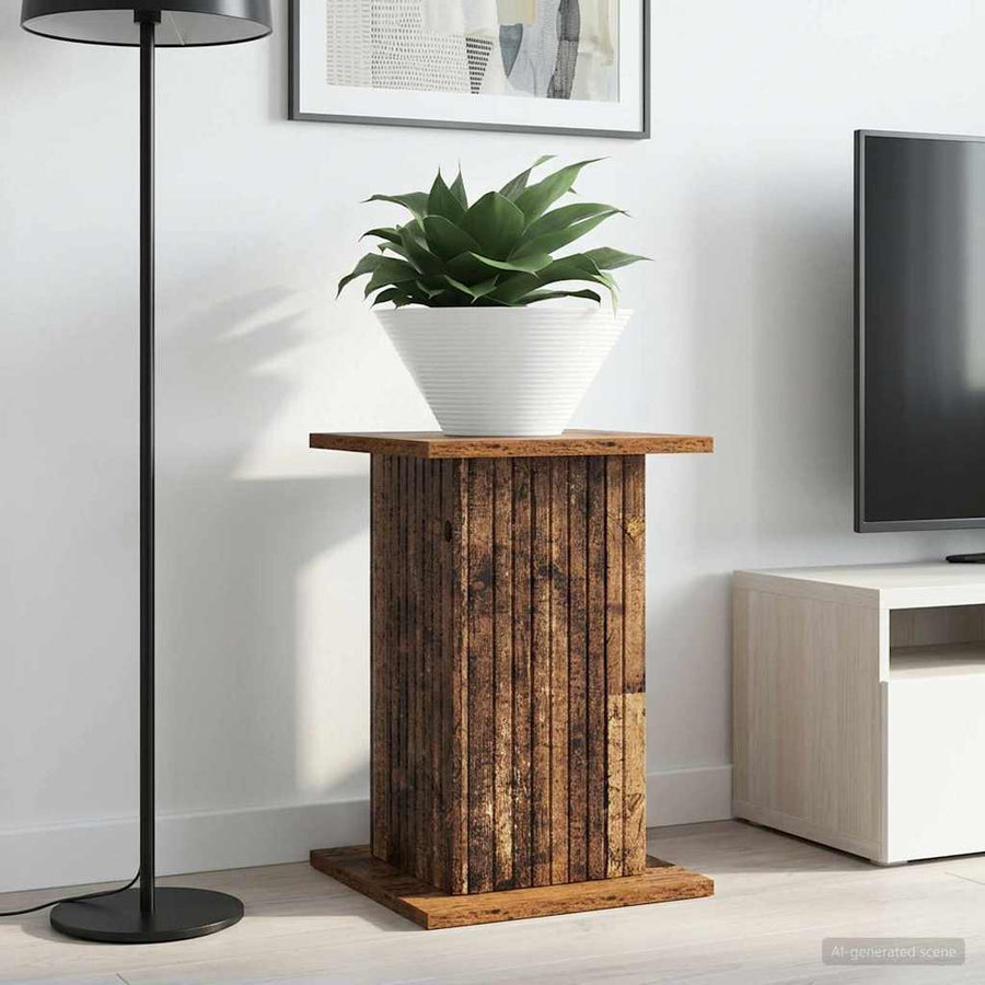 Plantenstandaard 2 pcs Oud hout 30,5 x 30 x 43 cm Bewerkt hout