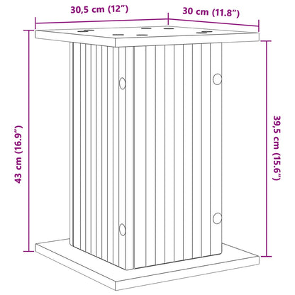 Plantenstandaard 2 pcs Oud hout 30,5 x 30 x 43 cm Bewerkt hout