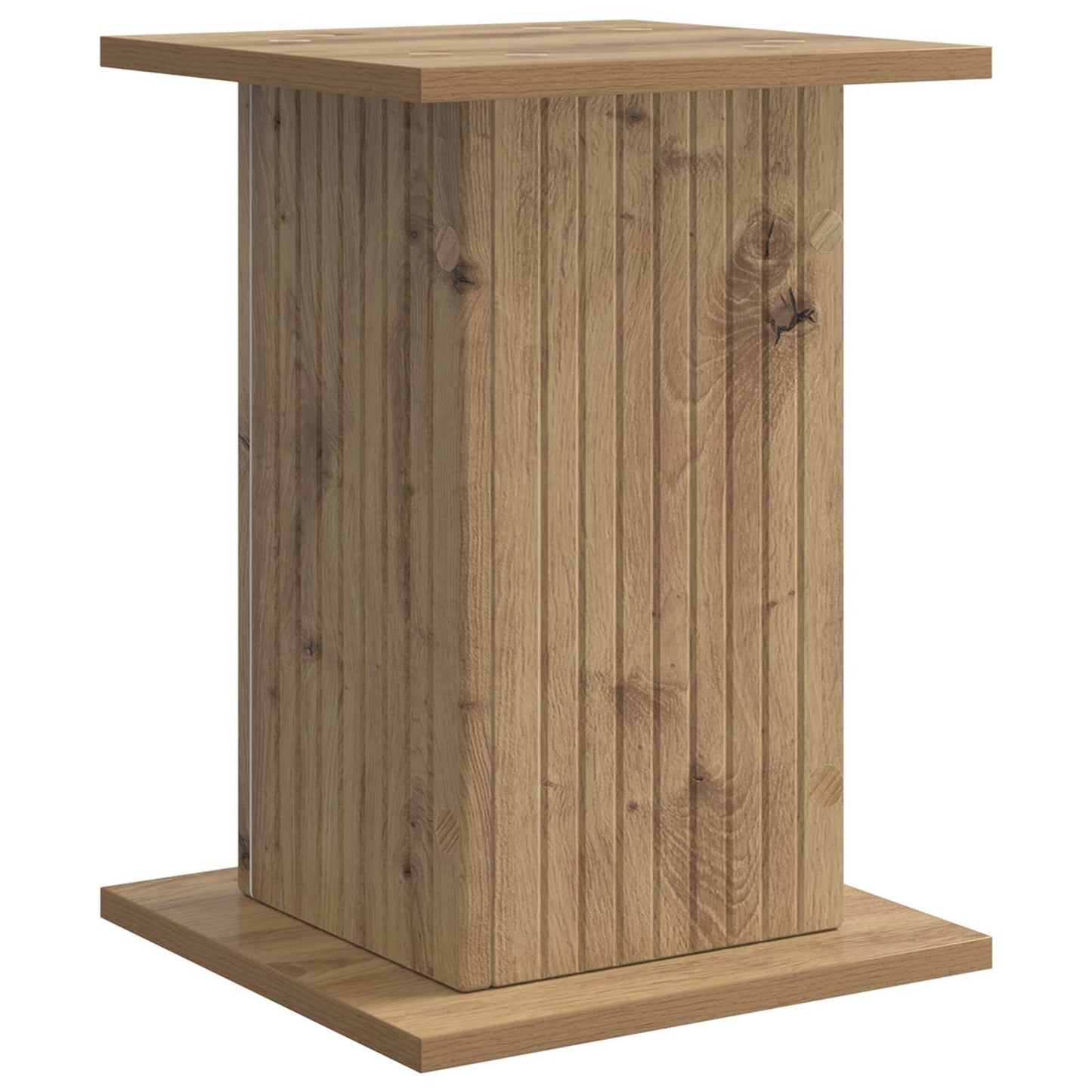Plantenstandaard Artisanaal eiken 30,5 x 30 x 43 cm
