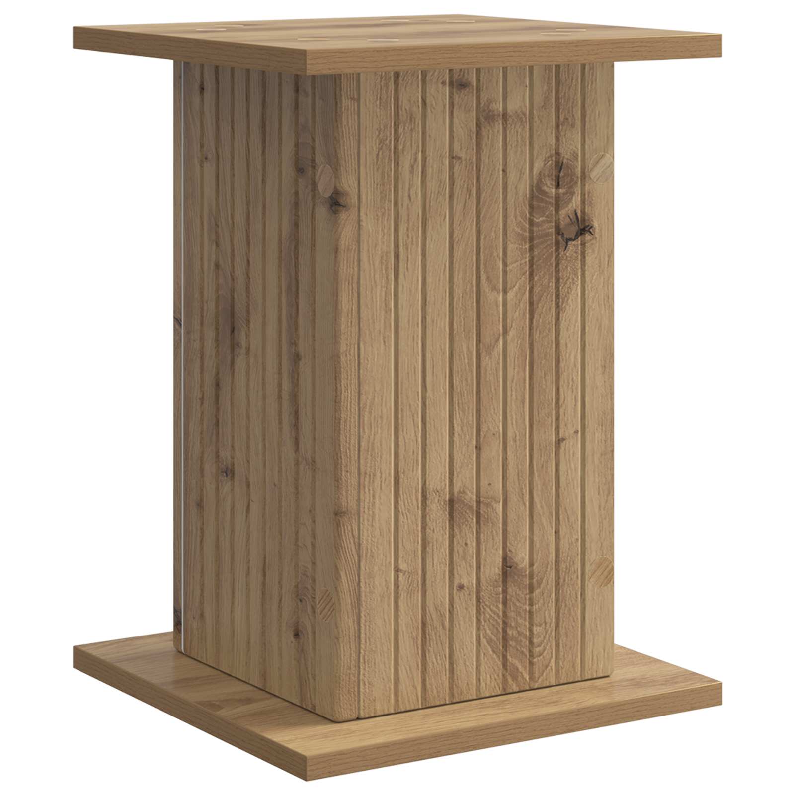 Plantenstandaard Artisanaal eiken 30,5 x 30 x 43 cm