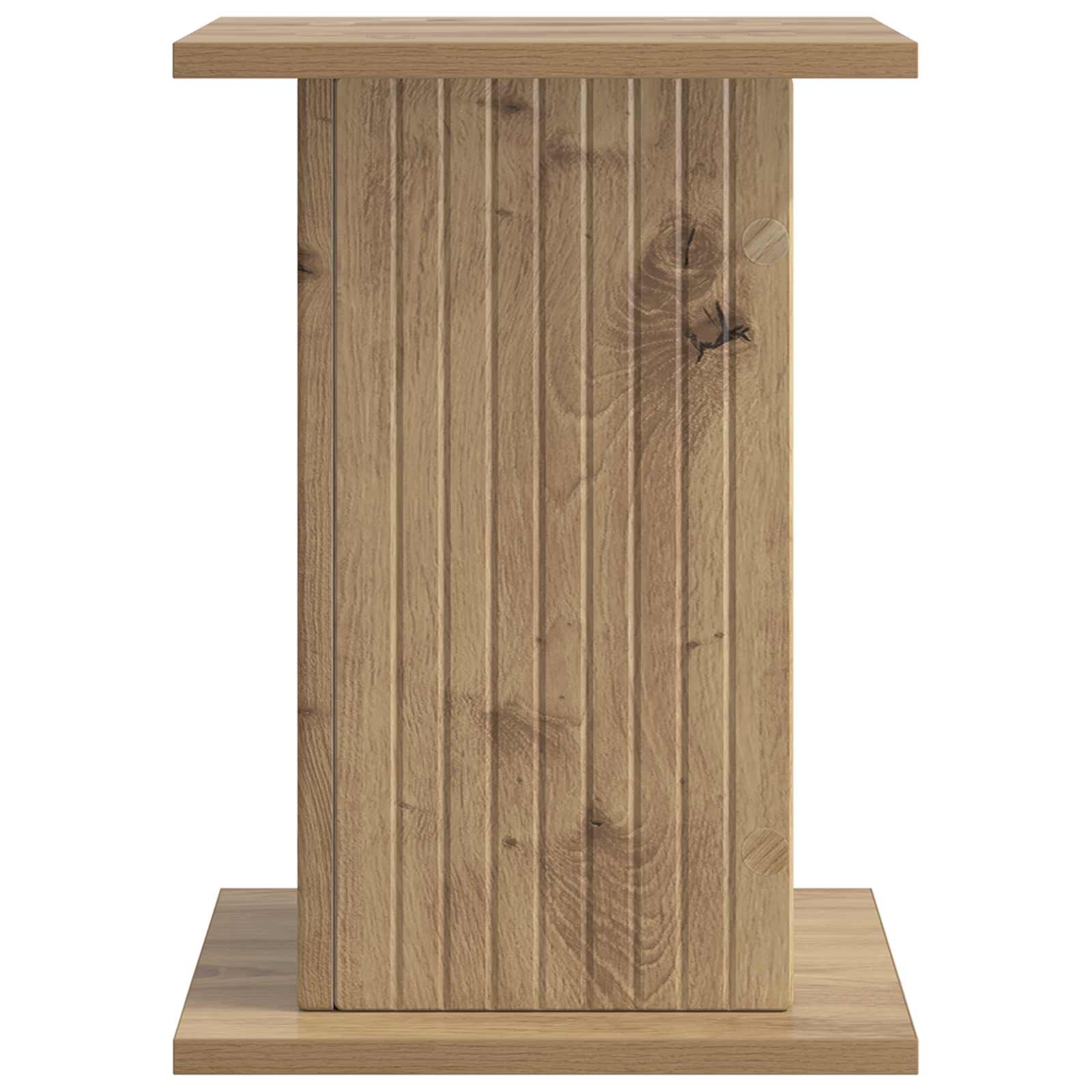Plantenstandaard Artisanaal eiken 30,5 x 30 x 43 cm