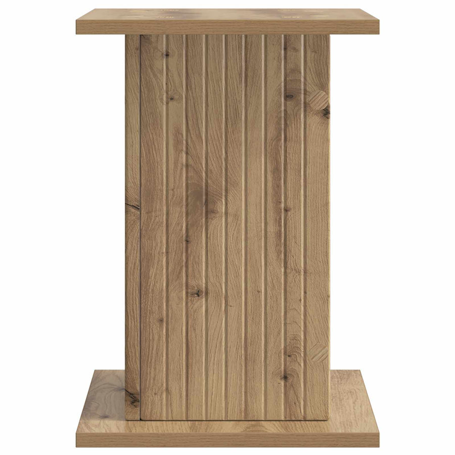 Plantenstandaard Artisanaal eiken 30,5 x 30 x 43 cm