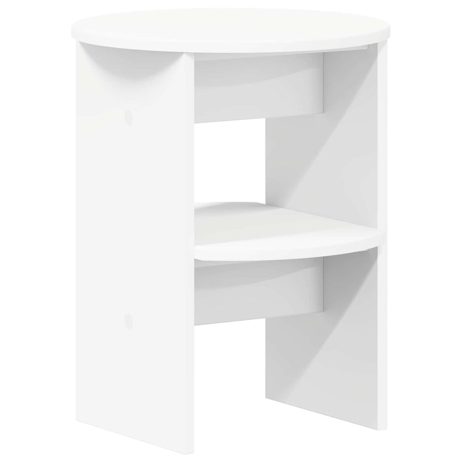 Bijzetkast Wit Ø40 x 50 cm Geconstrueerd hout