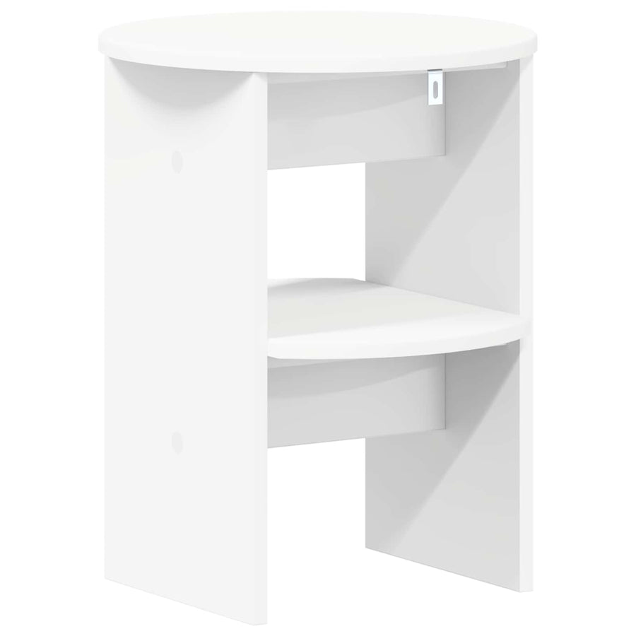 Bijzetkast Wit Ø40 x 50 cm Geconstrueerd hout