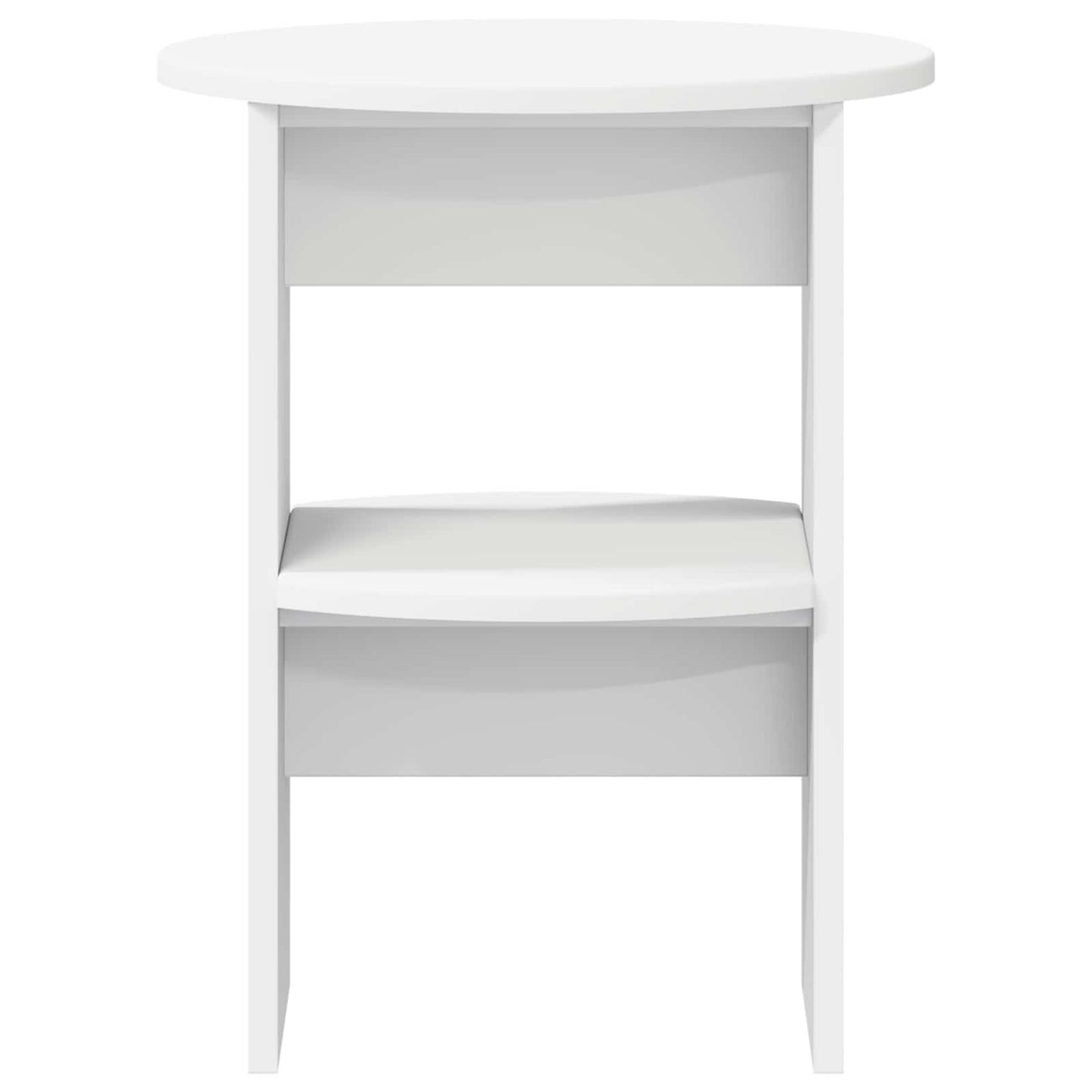 Bijzetkast 2 pcs Wit Ø40 x 50 cm Geconstrueerd hout