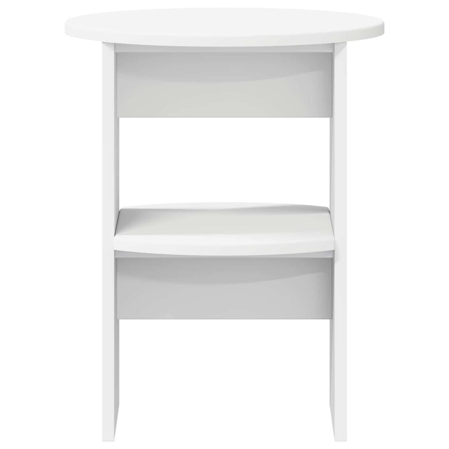 Bijzetkast 2 pcs Wit Ø40 x 50 cm Geconstrueerd hout