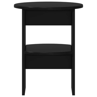 Bijzetkast 2 pcs Zwart Ø40 x 50 cm Geconstrueerd hout