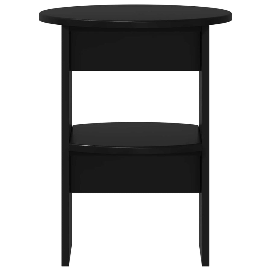 Bijzetkast 2 pcs Zwart Ø40 x 50 cm Geconstrueerd hout