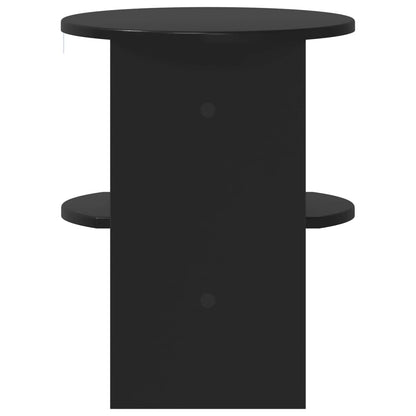 Bijzetkast 2 pcs Zwart Ø40 x 50 cm Geconstrueerd hout