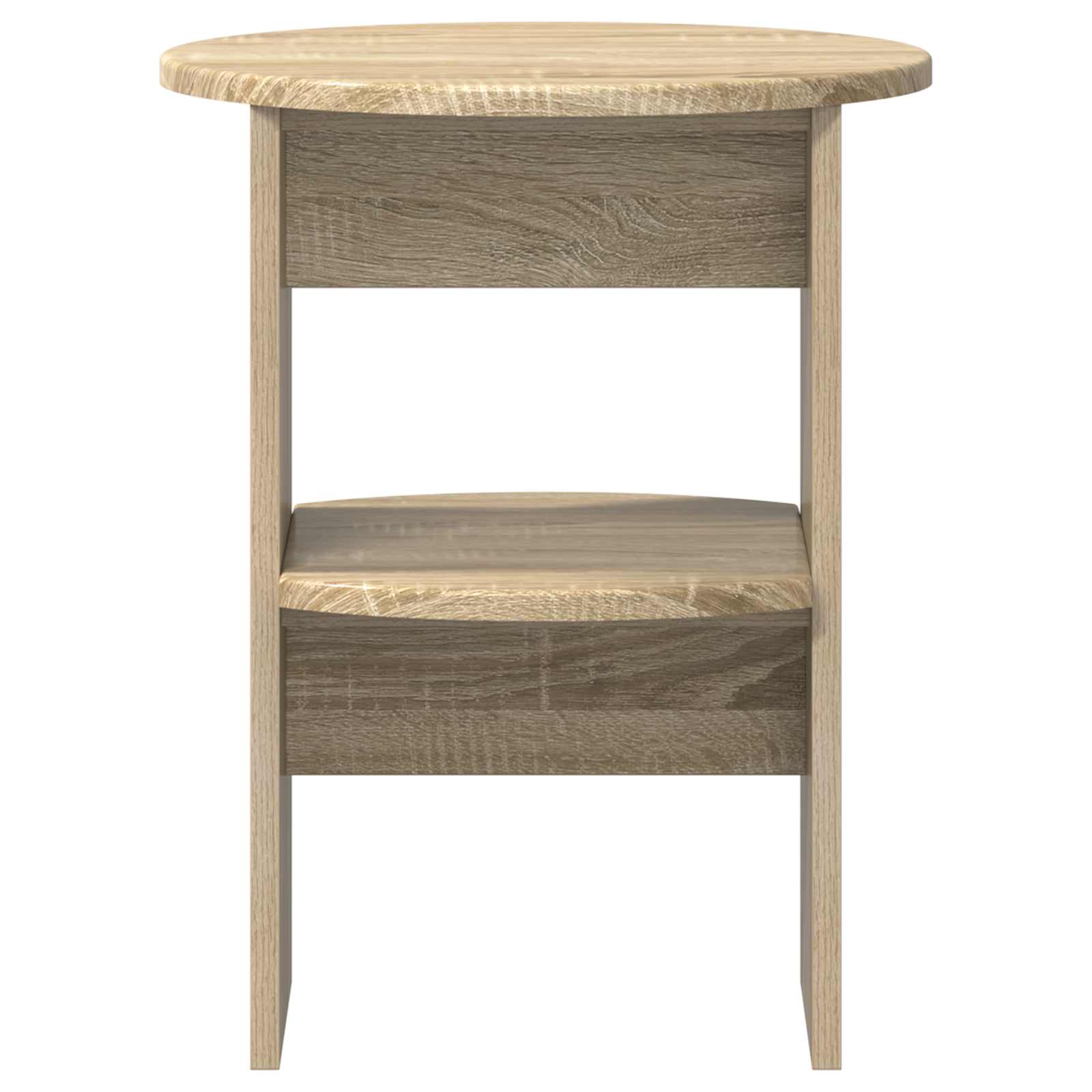 Bijzetkast 2 pcs Sonoma Eiken Ø40 x 50 cm Geconstrueerd hout