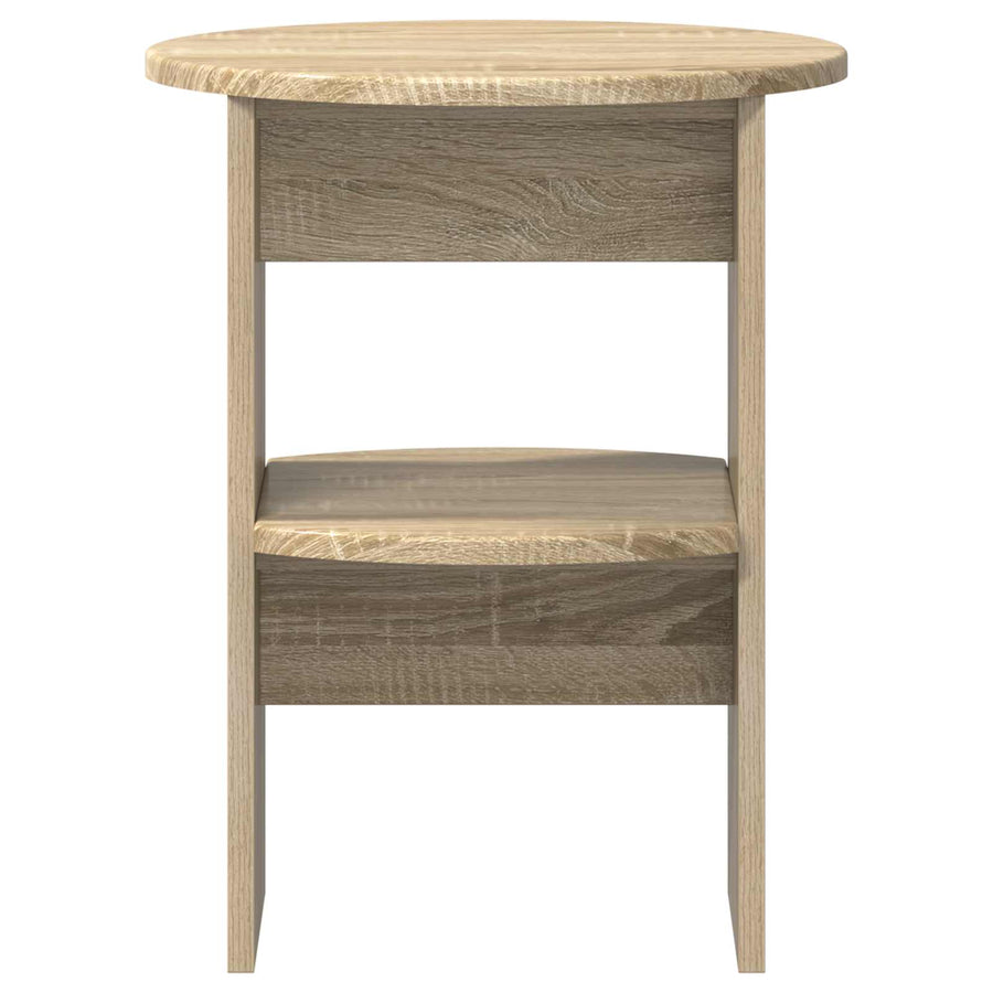 Bijzetkast 2 pcs Sonoma Eiken Ø40 x 50 cm Geconstrueerd hout