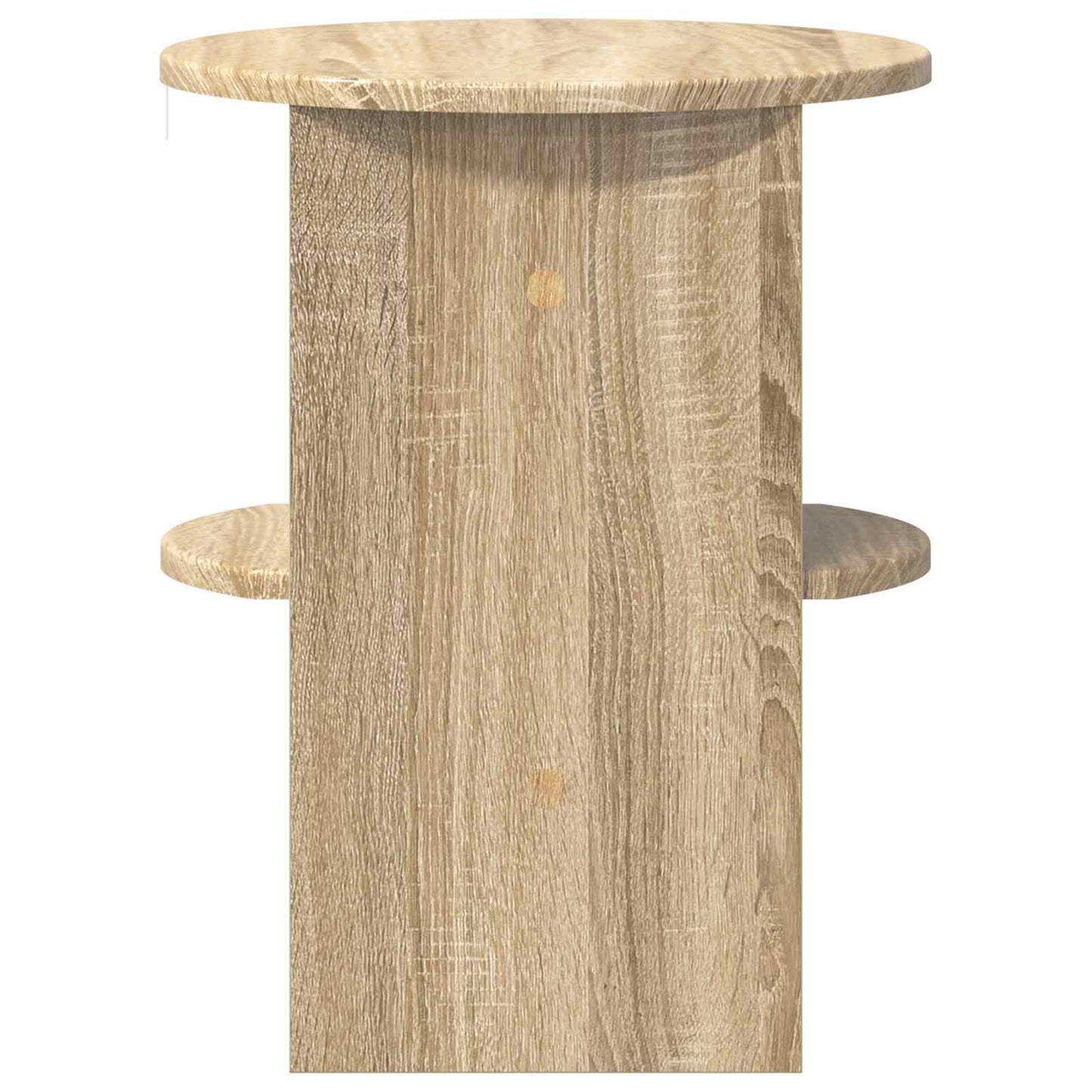 Bijzetkast 2 pcs Sonoma Eiken Ø40 x 50 cm Geconstrueerd hout