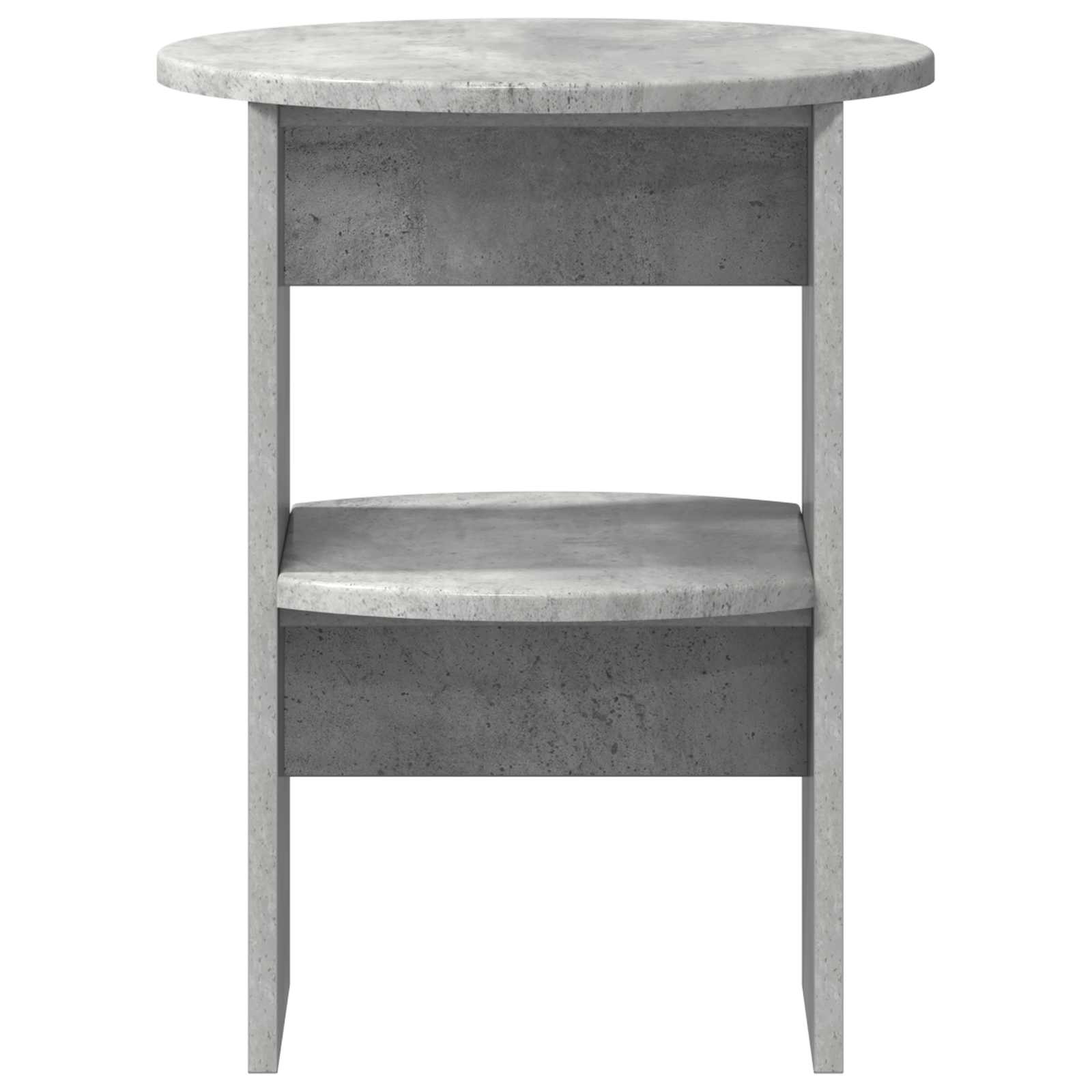 Bijzetkast Beton Grijs Ø40 x 50 cm Geconstrueerd hout