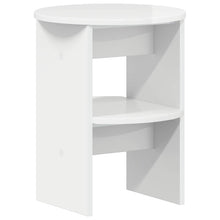 Bijzetkast Hoogglans Wit Ø40 x 50 cm Geconstrueerd hout