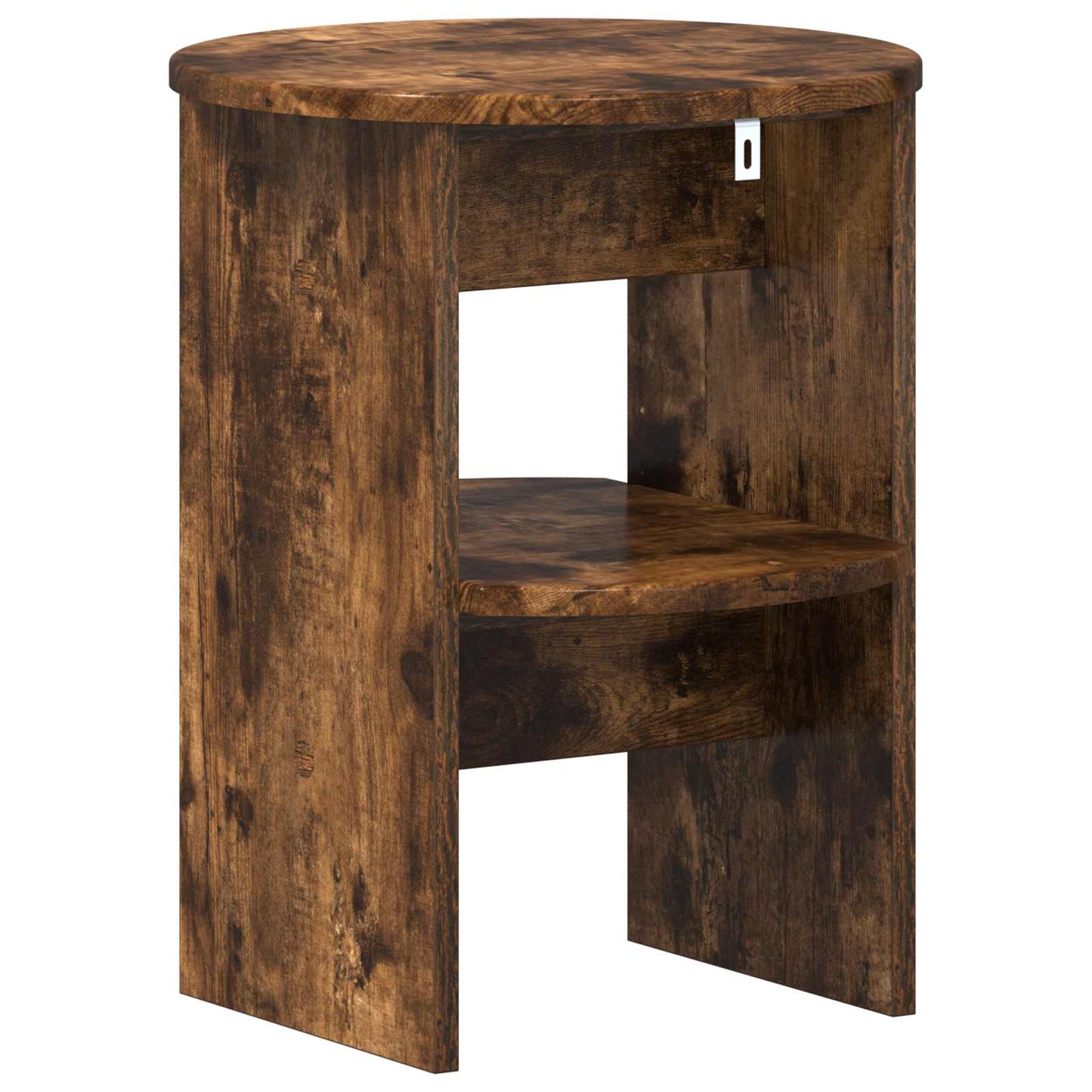 Bijzetkast Gerookte Eik Ø40 x 50 cm Geconstrueerd hout