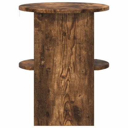 Bijzetkast Gerookte Eik Ø40 x 50 cm Geconstrueerd hout