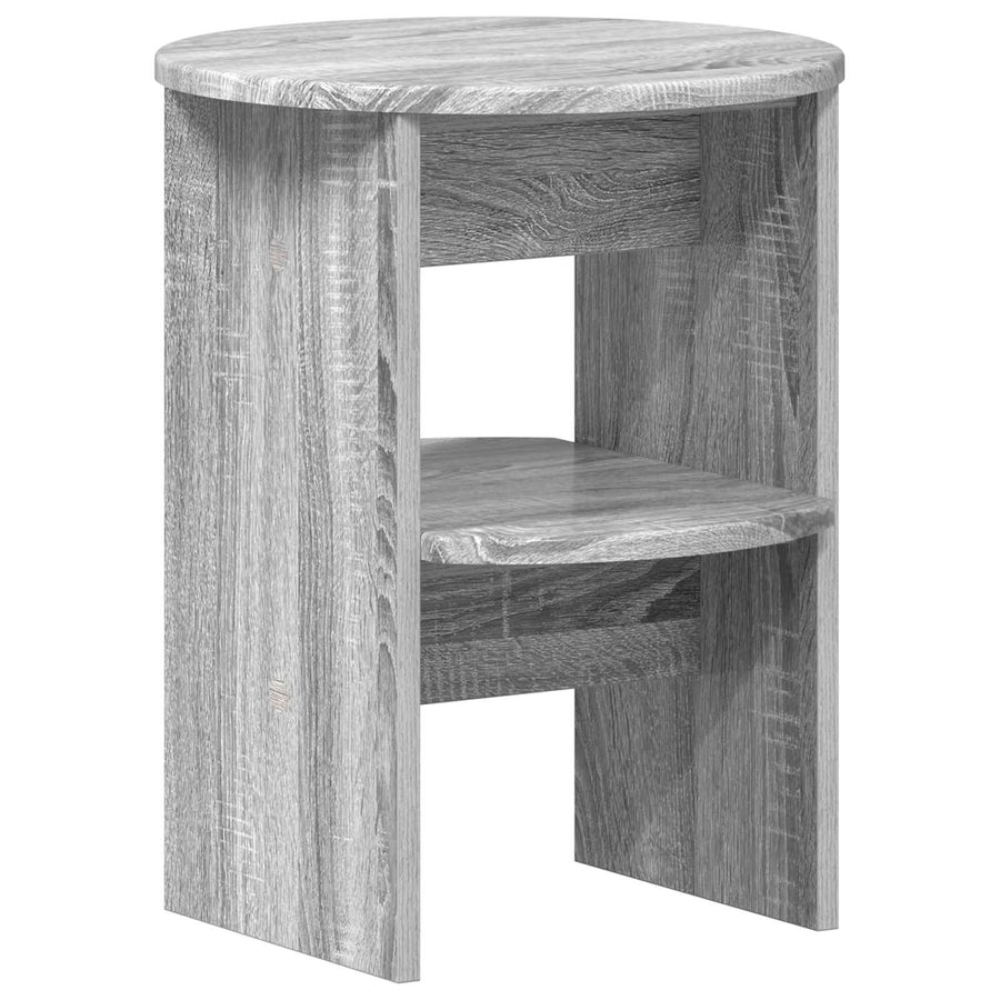 Bijzetkast Grijze Sonoma Ø40 x 50 cm Geconstrueerd hout