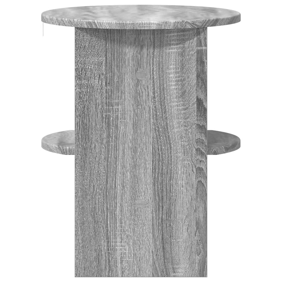 Bijzetkast Grijze Sonoma Ø40 x 50 cm Geconstrueerd hout