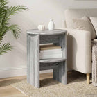 Sideboard 2 pcs Grey Sonoma Ø40 x 50 cm Engineered wood