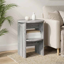 Bijzetkast 2 pcs Grijze Sonoma Ø40 x 50 cm Geconstrueerd hout