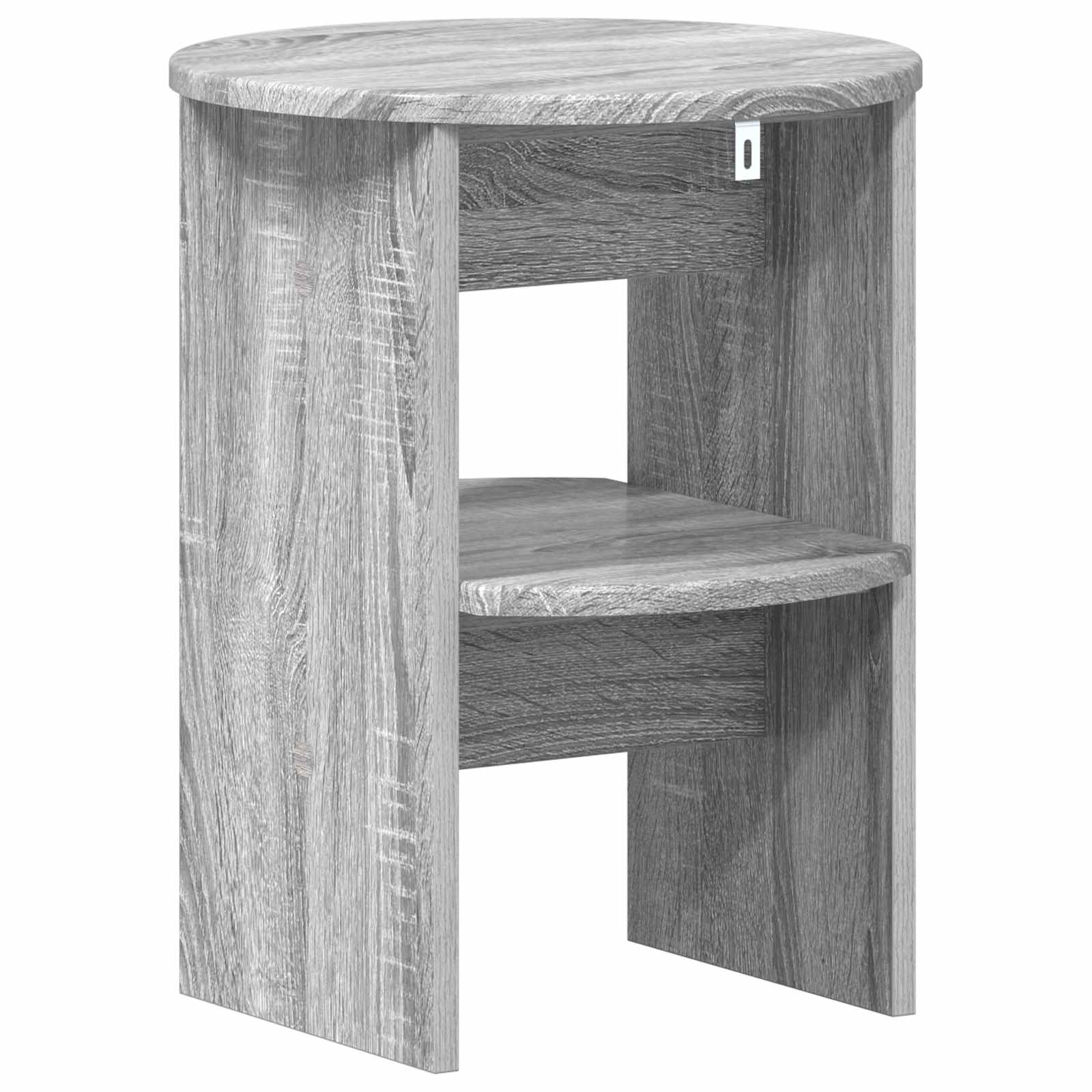 Bijzetkast 2 pcs Grijze Sonoma Ø40 x 50 cm Geconstrueerd hout