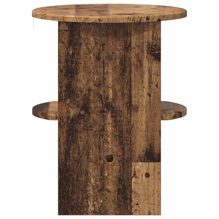 Bijzetkast Oudhout Ø40 x 50 cm Geconstrueerd hout