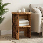Side cabinet 2 pcs Reclaimed wood Ø40 x 50 cm Engineered wood