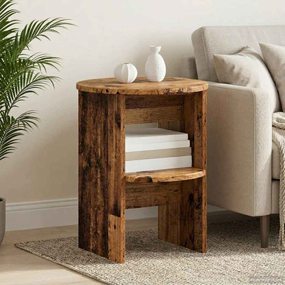 Bijzetkast 2 pcs Oudhout Ø40 x 50 cm Geconstrueerd hout