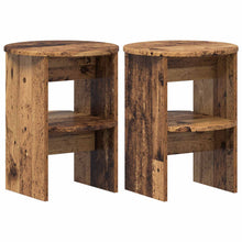 Bijzetkast 2 pcs Oudhout Ø40 x 50 cm Geconstrueerd hout