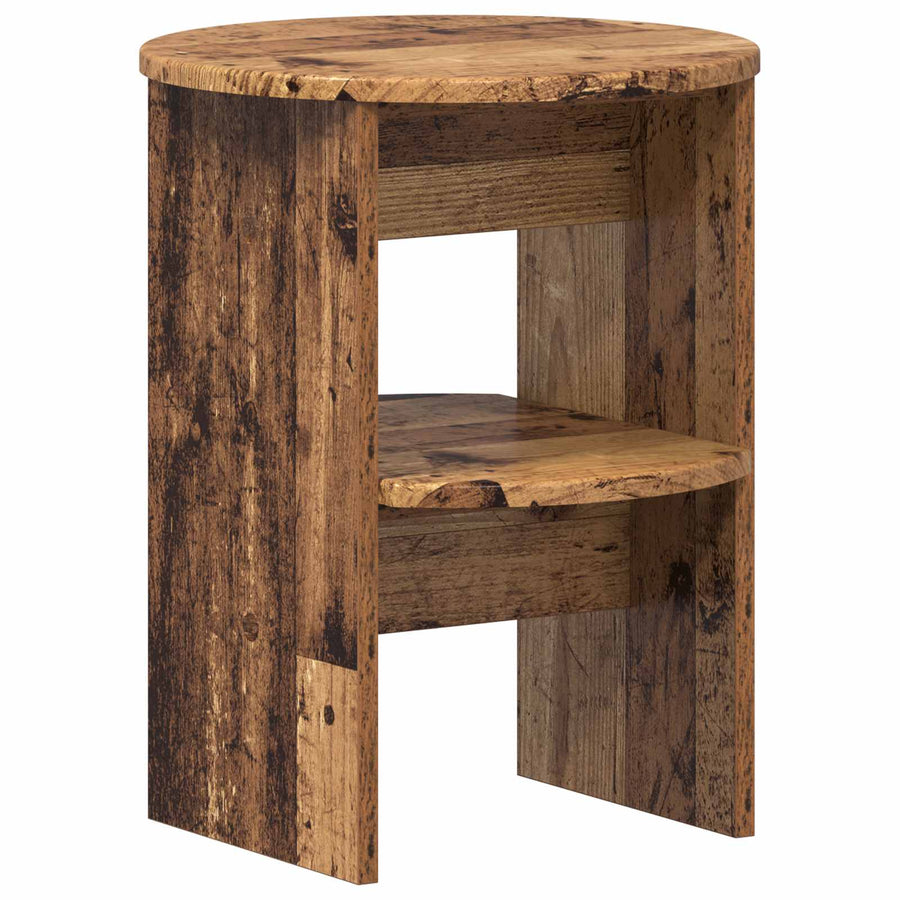 Bijzetkast 2 pcs Oudhout Ø40 x 50 cm Geconstrueerd hout