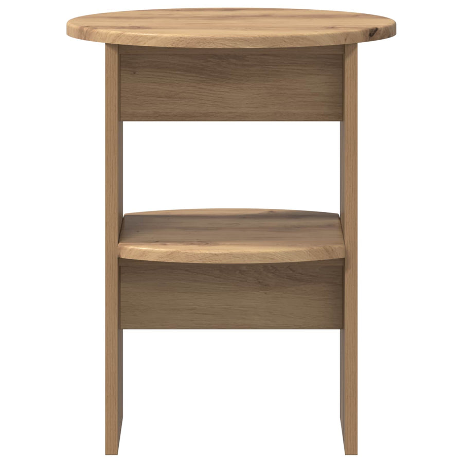 Bijzetkast Artisan Eik Ø40 x 50 cm Geconstrueerd hout