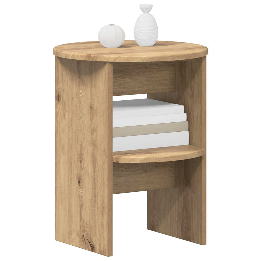 Bijzetkast Artisan Eik Ø40 x 50 cm Geconstrueerd hout