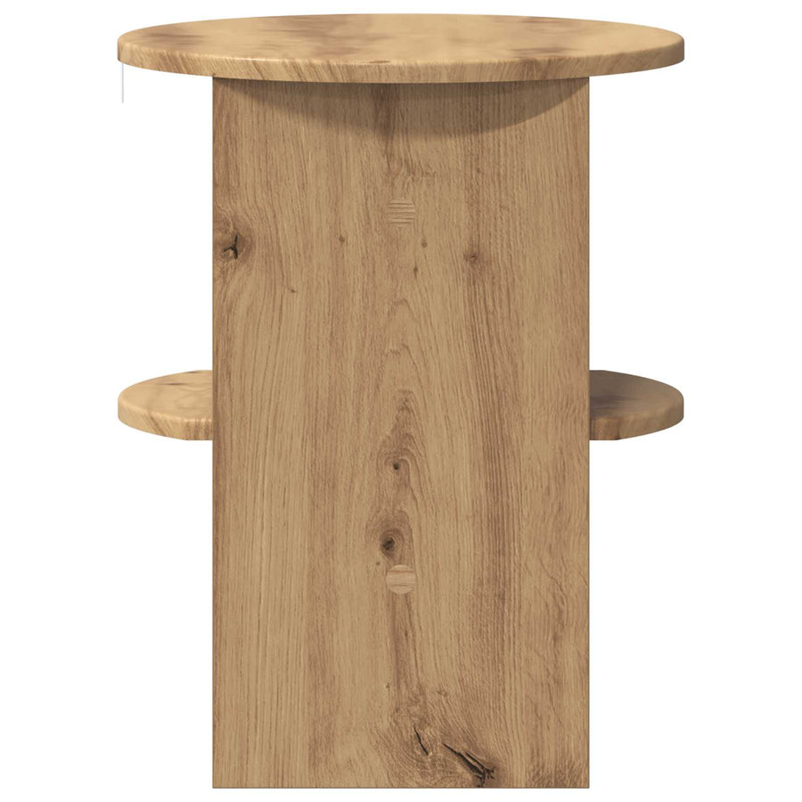 Bijzetkast Artisan Eik Ø40 x 50 cm Geconstrueerd hout