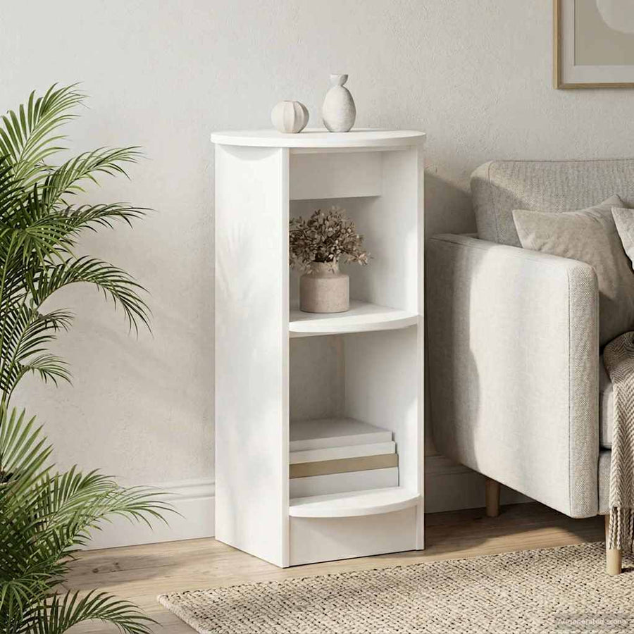 Bijzetkast Wit Geconstrueerd hout