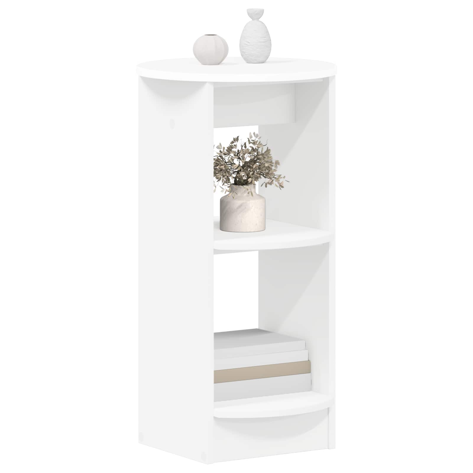 Bijzetkast Wit Geconstrueerd hout