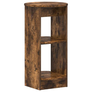 Bijzetkast 40x40x75 cm geconstrueerd hout gerookte eik